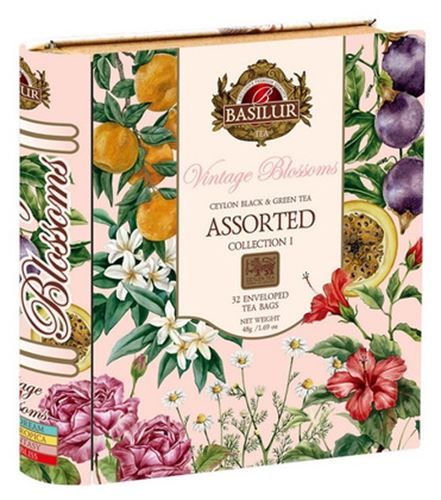 Vintage Blossoms Collection 1 grönt te svart te