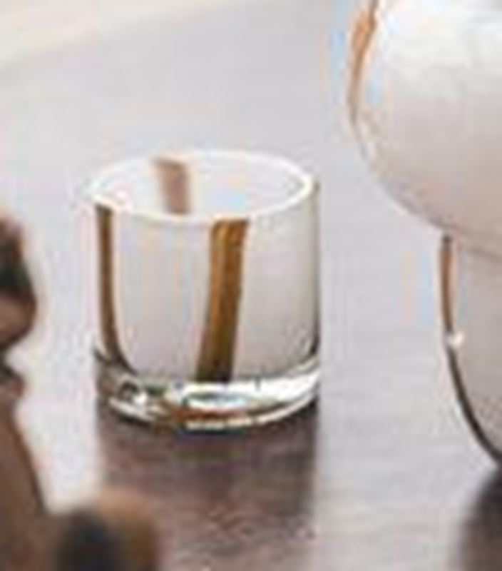 Luci ljuslykta glas vit kola